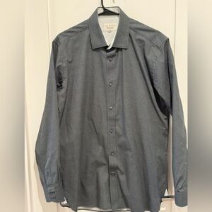 Ted Baker endurance Men's Blue Patterned Shirt size 15.5 old money H
